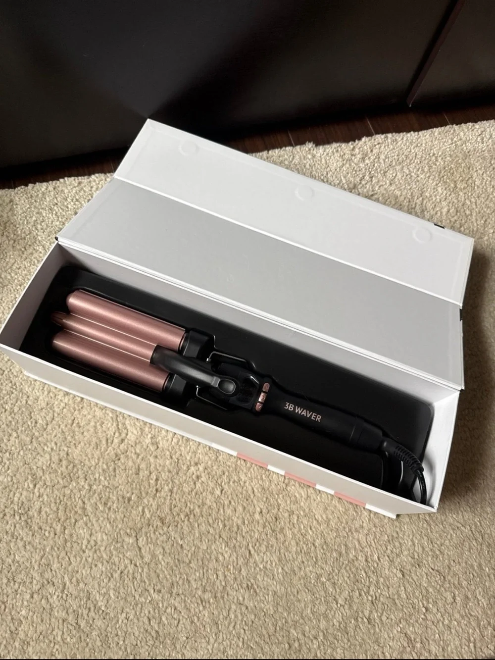 The Beachwaver Co. 3B Waver - Rose Gold & Black Triple Barrel